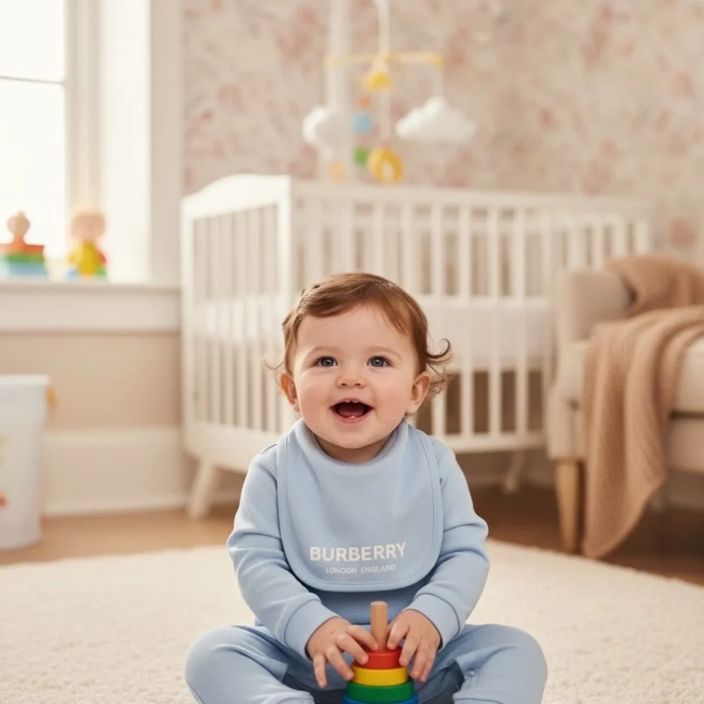 Burberry baby bib
